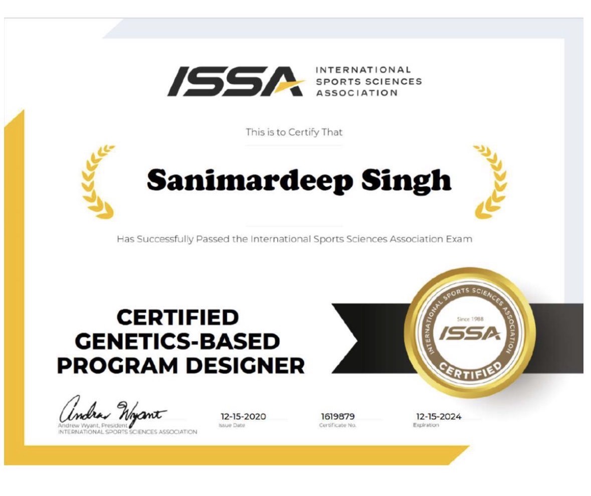 Fitness Certification